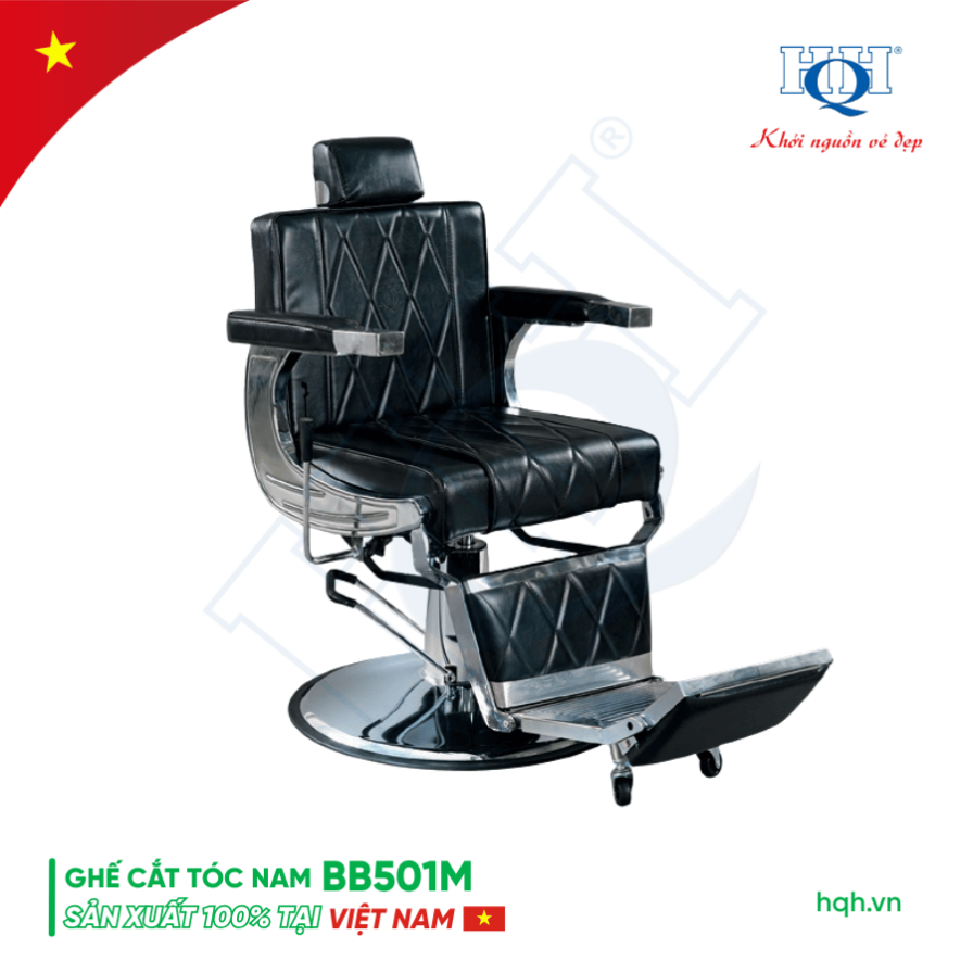 Ghế cắt tóc nam cao cấp BB501M