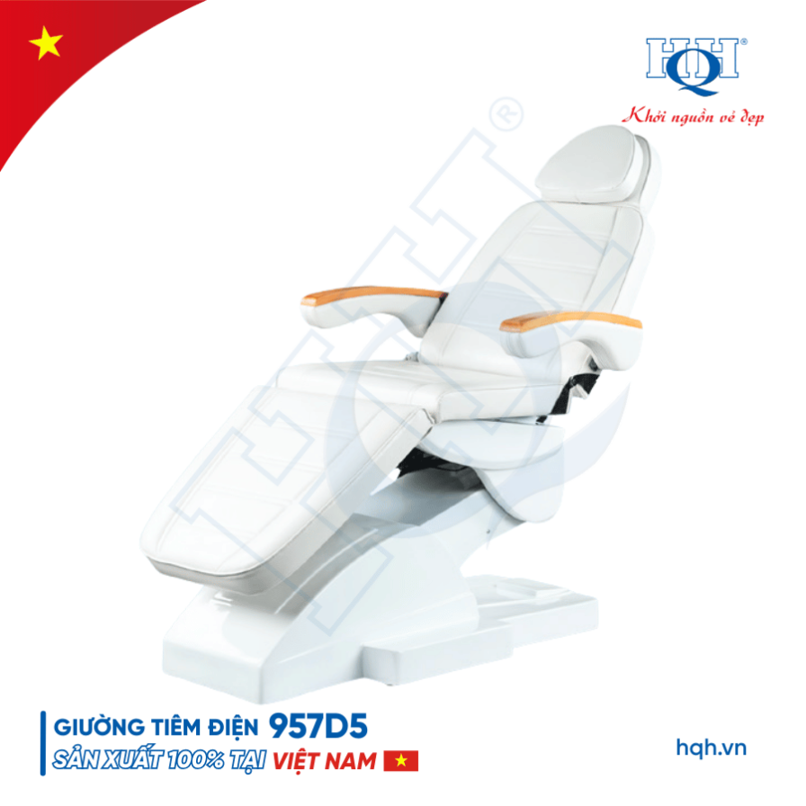 Giường tiêm thẩm mỹ chỉnh điện HQH 957d5