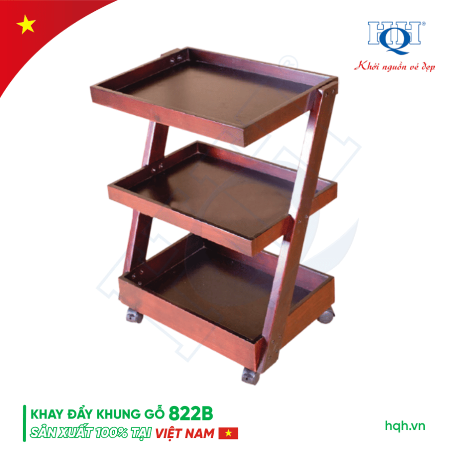 Khay đẩy khung gỗ HQH 822B