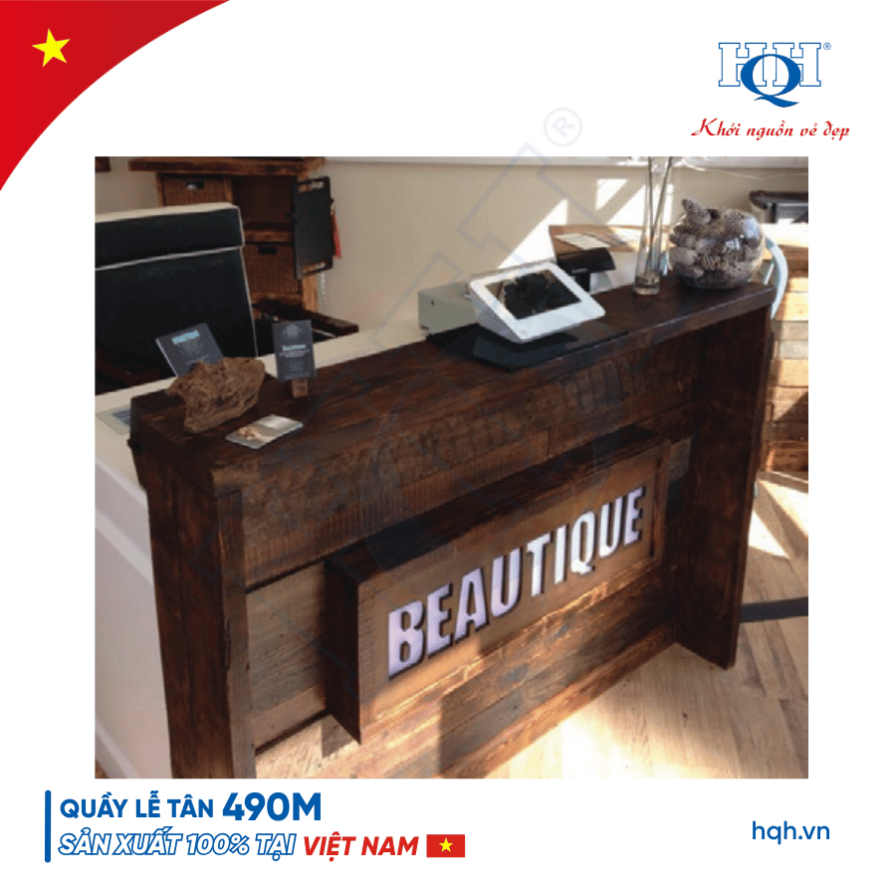 Quầy lễ tân HQH 490M