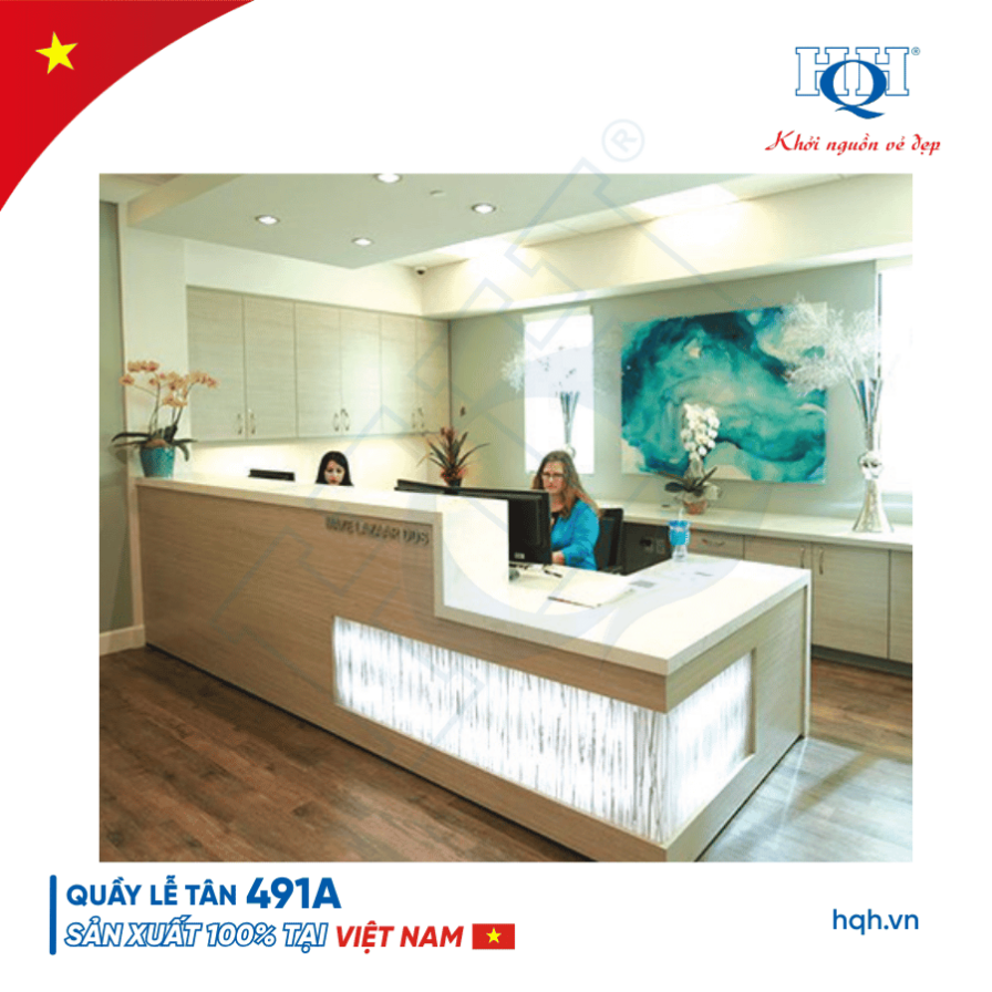 Quầy lễ tân HQH 491A